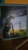 Original Surrealist Oil Painting "The Distance" (1994) – Signed & Framed