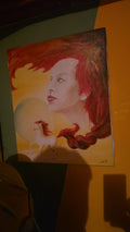 Original Surrealist Oil Painting "Free Spirit" (1994) – Signed Lothar